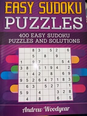 *BRAND NEW/UNUSED* ‘Easy Sudoku Puzzles’ Workbook by Andrew Woodyear